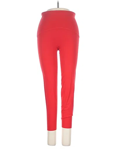 Pre-owned Spanx Active Pants In Red