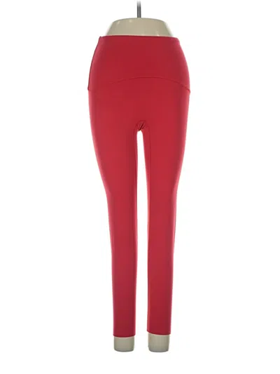 Pre-owned Spanx Active Pants In Red