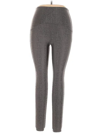 Pre-owned Spanx Active Pants In Silver