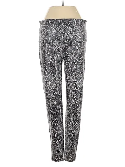 Pre-owned Spanx Active Pants In Silver