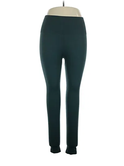 Pre-owned Spanx Active Pants In Teal