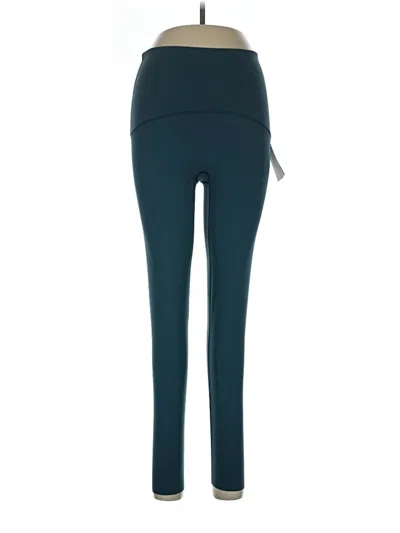 Pre-owned Spanx Active Pants In Teal