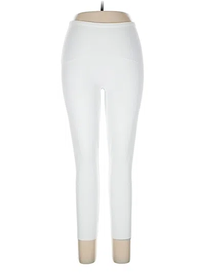 Pre-owned Spanx Active Pants In White