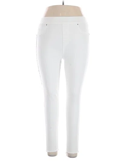 Pre-owned Spanx Active Pants In White