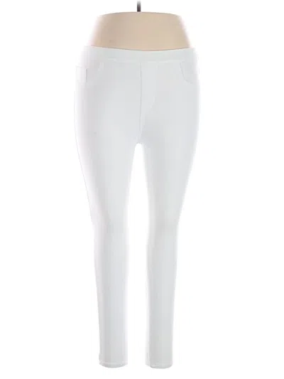 Pre-owned Spanx Active Pants In White