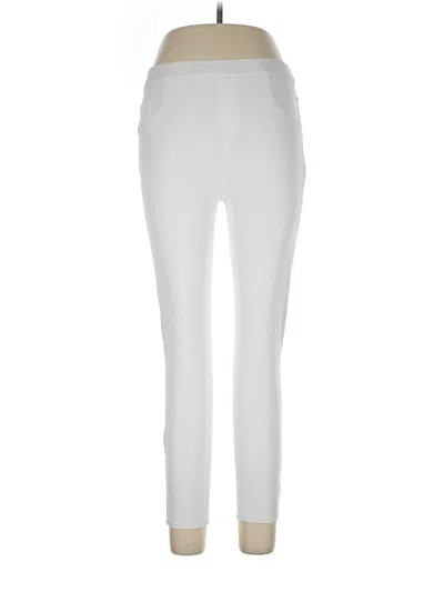 Pre-owned Spanx Active Pants In White