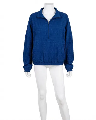 Spanx Active Run Jacket In Midnight Iris In Blue