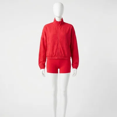 SPANX ACTIVE RUN JACKET IN RED