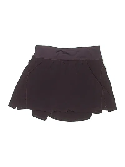 Pre-owned Spanx Active Skort In Burgundy