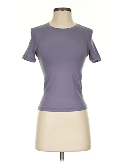 Pre-owned Spanx Active T-shirt In Purple