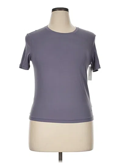 Pre-owned Spanx Active T-shirt In Purple