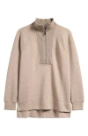 Spanx ® Air Essentials Brushed Half-zip Sweatshirt In Multi