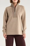 Spanx ® Air Essentials Brushed Half-zip Sweatshirt In Gray