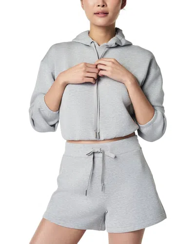 Spanx Air Essentials Cropped Hoodie In Gray
