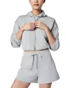 Spanx Air Essentials Cropped Hoodie In Gray