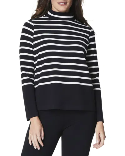 SPANX SPANX® AIR ESSENTIALS MOCK PULLOVER STRIPE