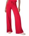 Spanx Womens  Red Airess Mid-rise Wide-leg Stretch-jersey Jogging Bottoms In  Red