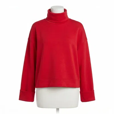 Spanx Airessential Turtleneck Top In Red