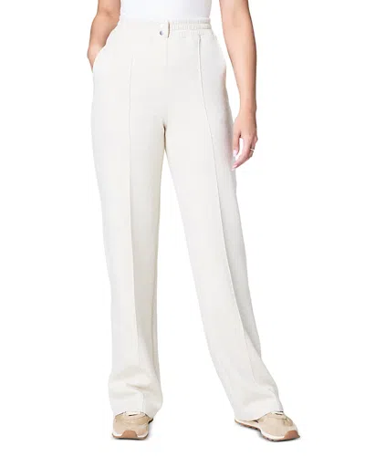 Spanx Airessentials Brushed Straight Leg Pants In Heather Cream