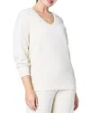 Spanx Airessentials Brushed V-neck Tunic In Heather Cream