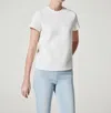 SPANX AIRESSENTIALS CAP SLEEVE CREW NECK TOP IN POWDER