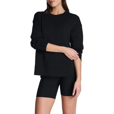 Spanx ® Airessentials Crewneck Sweatshirt In Black