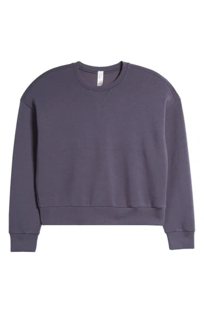 Spanx Airessentials Crewneck Sweatshirt In Purple