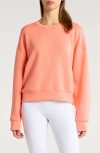 Spanx ® Airessentials Crewneck Sweatshirt In Sunset Peach