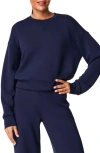 Spanx ® Airessentials Crewneck Sweatshirt In Timeless Navy
