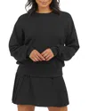 Spanx Airessentials Crewneck Sweatshirt In Very Black