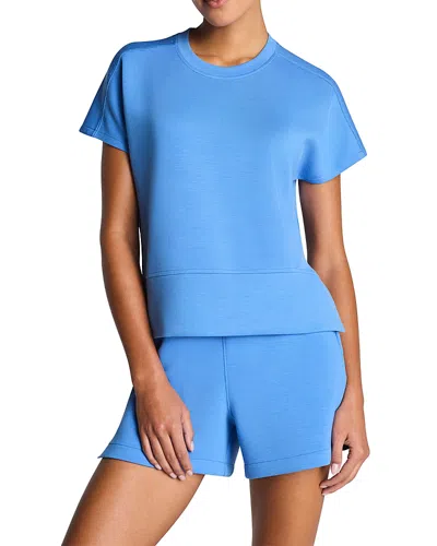 Spanx Airessentials Crewneck Tee In Blue