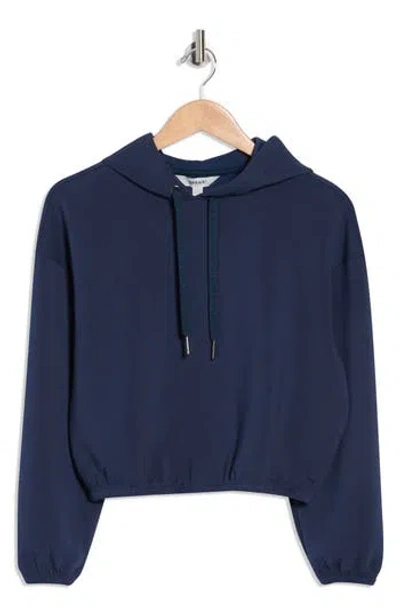 Spanx Air Essentials Cropped Hoodie In Blue