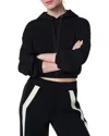 Spanx Airessentials Cropped Hoodie In Very Black