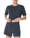 Spanx Airessentials Cropped Pocket Tee In Gray