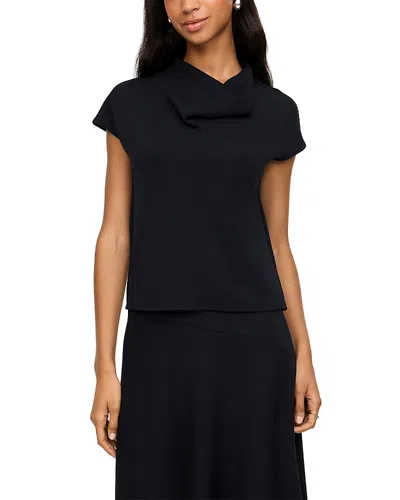 Spanx Airessentials Draped Tee In Black