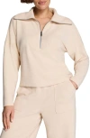 Spanx ® Airessentials French Rib Quarter Zip Pullover In Pink
