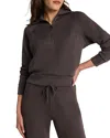 Spanx Airessentials Half Zip In Brown