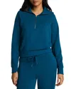 Spanx Airessentials Half Zip In Blue