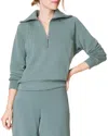 Spanx Airessentials Half Zip In Fennel