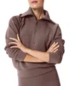 Spanx Airessentials Half Zip In Gray