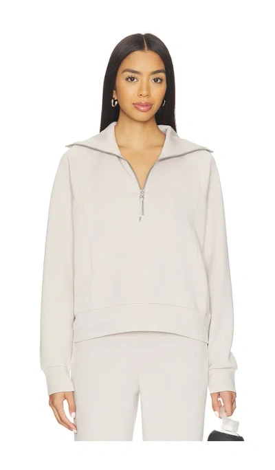Spanx Airessentials Half Zip In Neutral