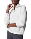 Spanx Airessentials Half Zip Sweatshirt In Powder