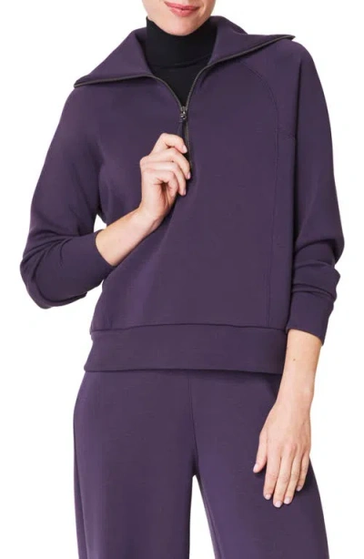 Spanx ® Airessentials Half Zip Sweatshirt In Purple
