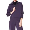 Spanx ® Airessentials Half Zip Sweatshirt In Aubergine