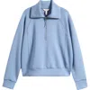 Spanx ® Airessentials Half Zip Sweatshirt In Blue