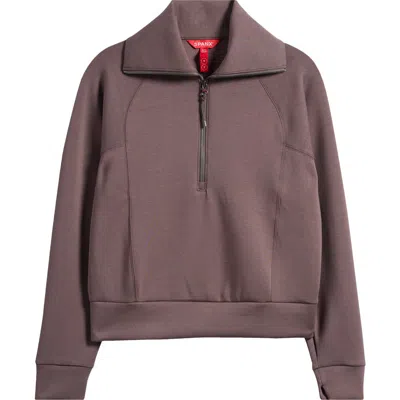 Spanx ® Airessentials Half Zip Sweatshirt In Brown