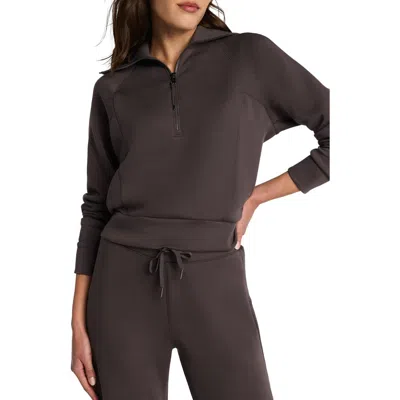 Spanx ® Airessentials Half Zip Sweatshirt In Black