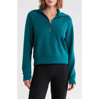 Spanx ® Airessentials Half Zip Sweatshirt In Emerald Bay