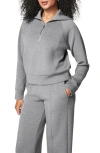 Spanx Airessentials Half Zip Sweatshirt In Gray