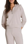 Spanx Airessentials Half-zip Sweater In Gray